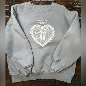 Zara Light Gray Kids Sweatshirt